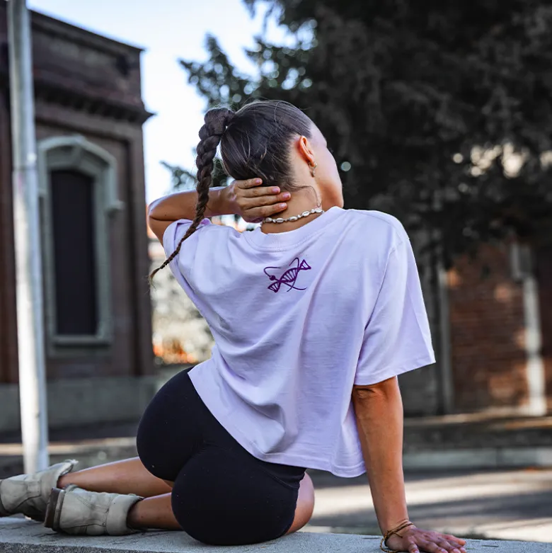 Crop Top Woman Tsunami Vintage Golden Era