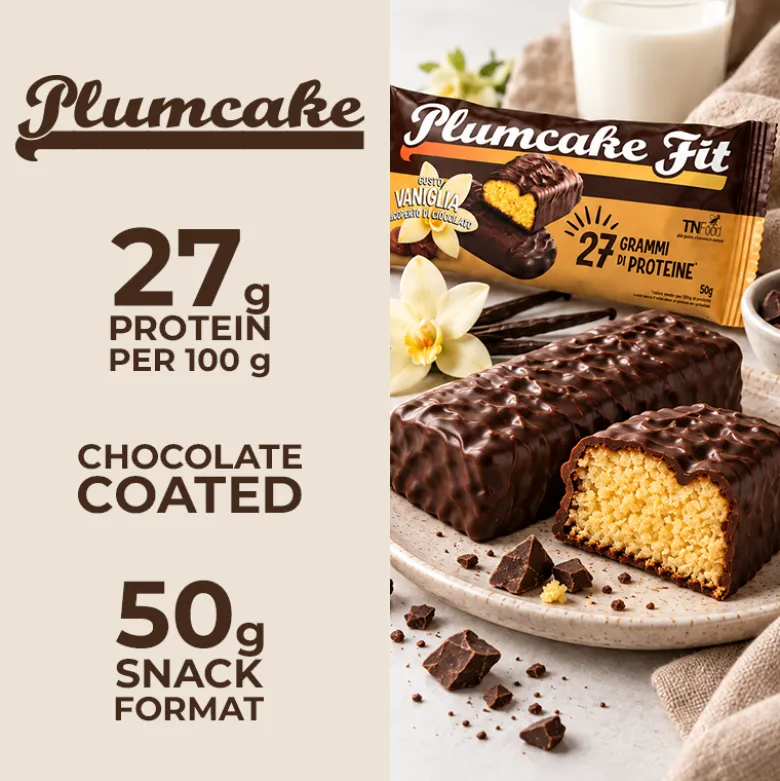 Plumcake Fit Ricoperto al Cioccolato 50 g