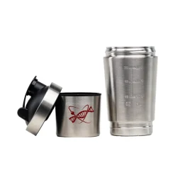 Shaker Metal con Portapillole 600 ml + 200 ml