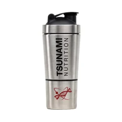 Shaker Metal con Portapillole 600 ml + 200 ml