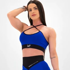 Top Donna Seamless Blu