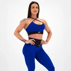 Top Donna Seamless Blu