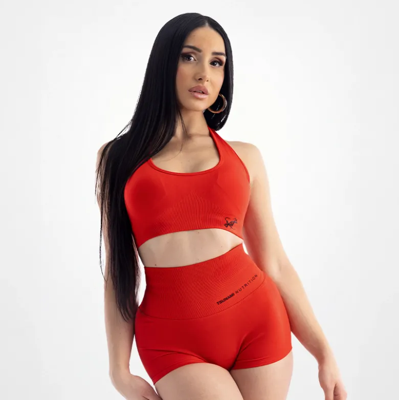 Top Donna Seamless Rosso