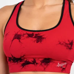 Top Donna Seamless Tie Dye Rosso