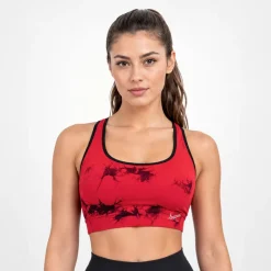 Top Donna Seamless Tie Dye Rosso