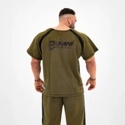 T-Shirt BB Oversize Golden Era Tsunami Verde Militare