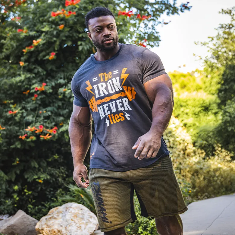 T-Shirt Vintage "THE IRON NEVER LIES"