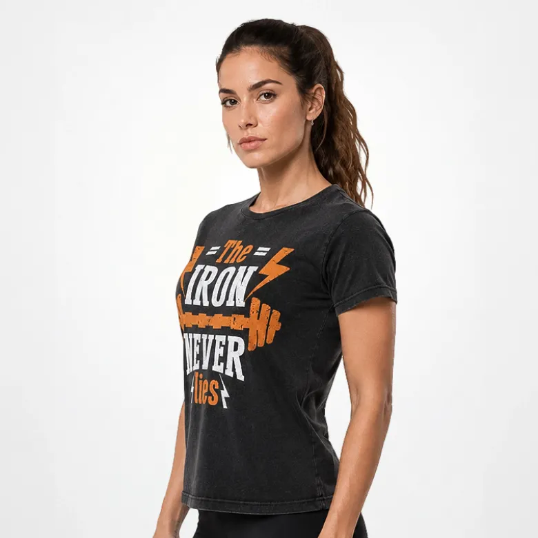 T-Shirt Vintage "THE IRON NEVER LIES"